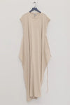 BASERANGE sleeveless dress DRSHS-RIB-SP24 undyed